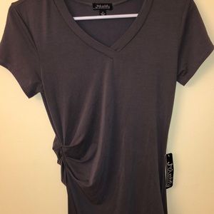 J FOR JUSTIFY DRESS GREY SIZE MEDIUM